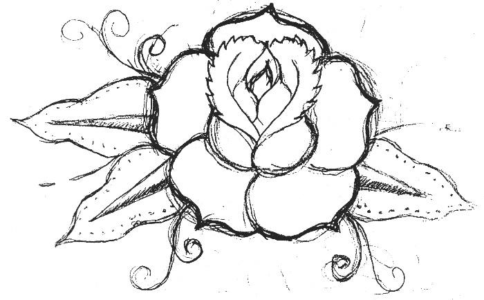 Rose sketch by monkeydeathcult on deviantART