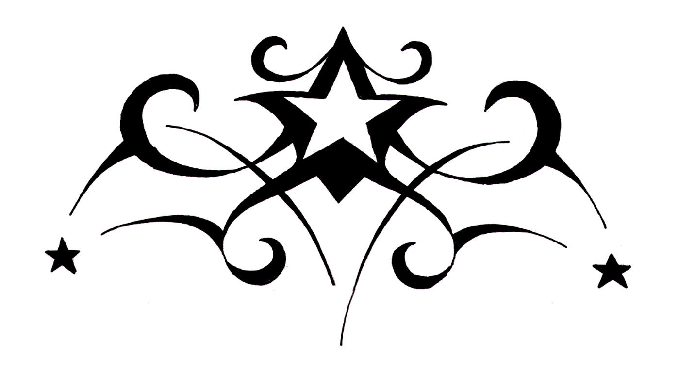 tribal star design by