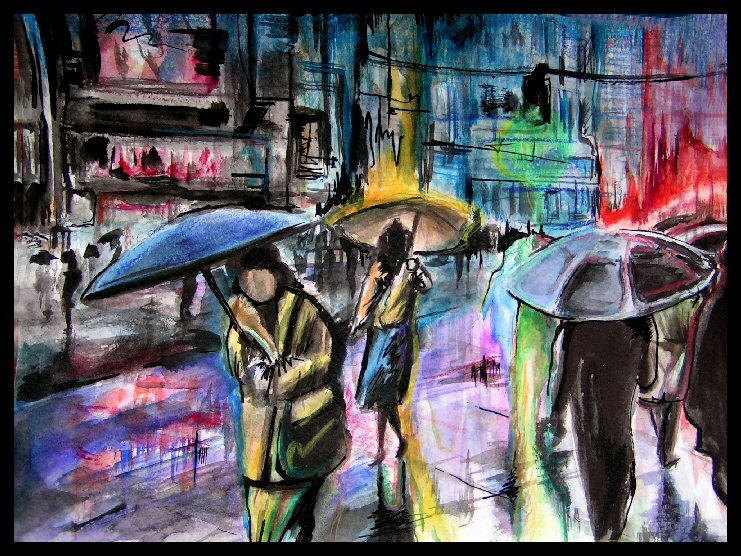 Rain Street - Amazing Street Paintings