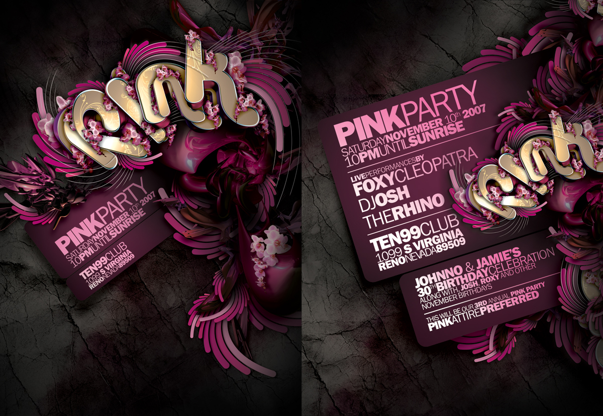 PINK PARTY FLYER