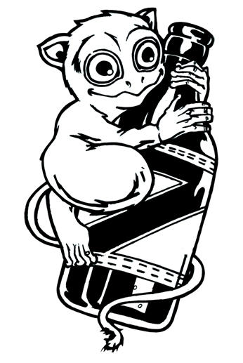 tarsier coloring pages - photo #18