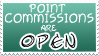 Point Commissions Open Stamp by izka197