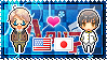 APH: America x Japan Stamp by Cioccoreto