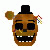 FNAF 2 - Withered Golden Freddy - Icon Gif