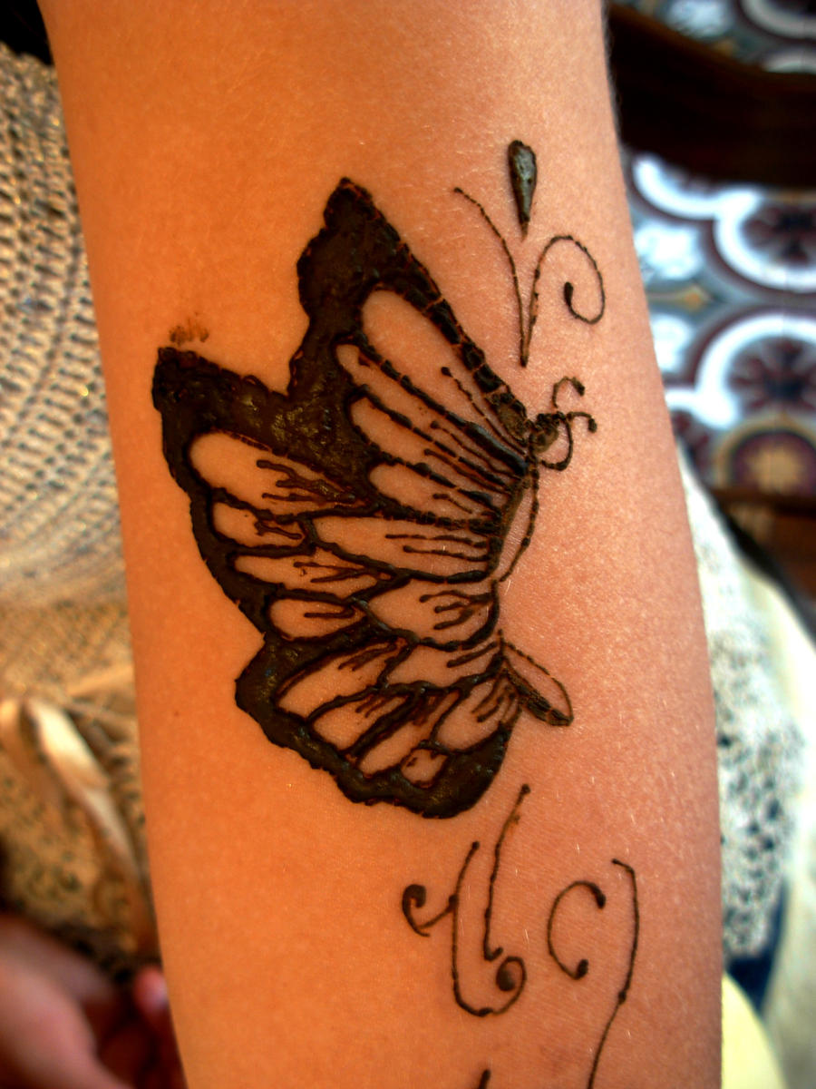 Henna tattoo butterfly design by April-Mo on DeviantArt