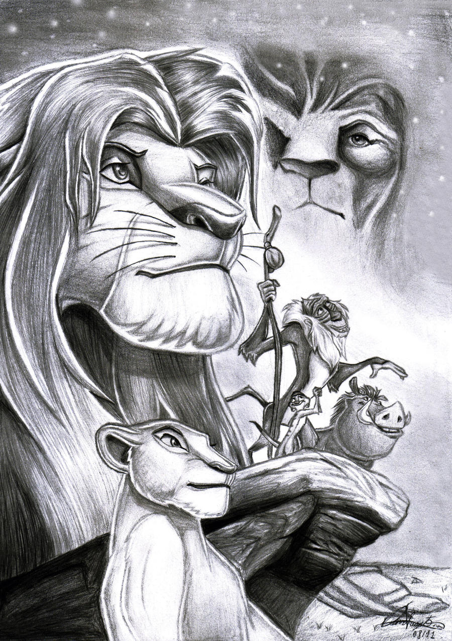 Pencil Drawings Of Lion King pencildrawing2019