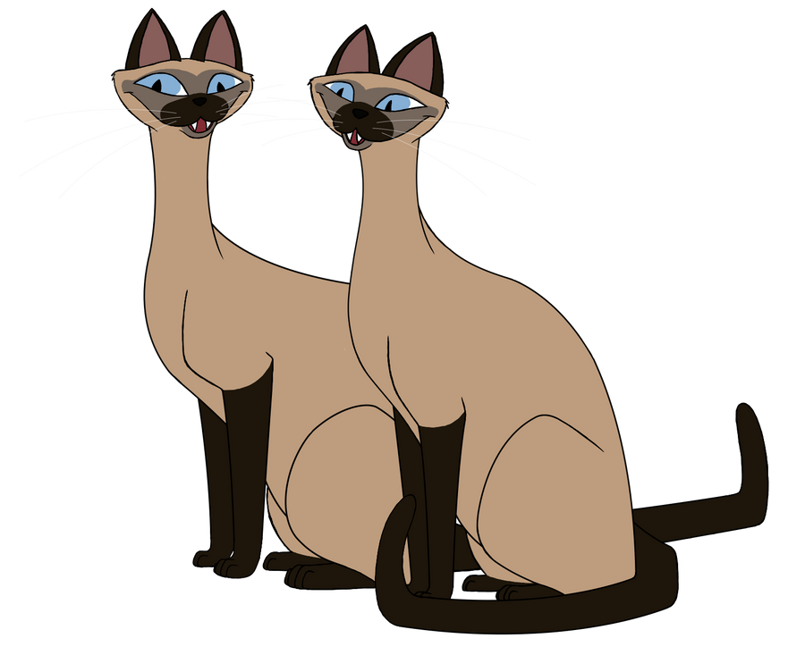 The Siamese from Lady and the Tramp by eeBeseehC on DeviantArt