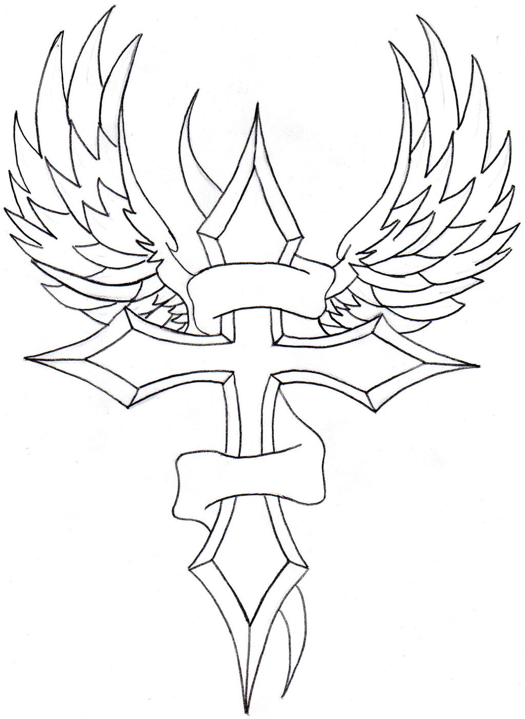 Winged Cross and Banner by dannyj321 on DeviantArt