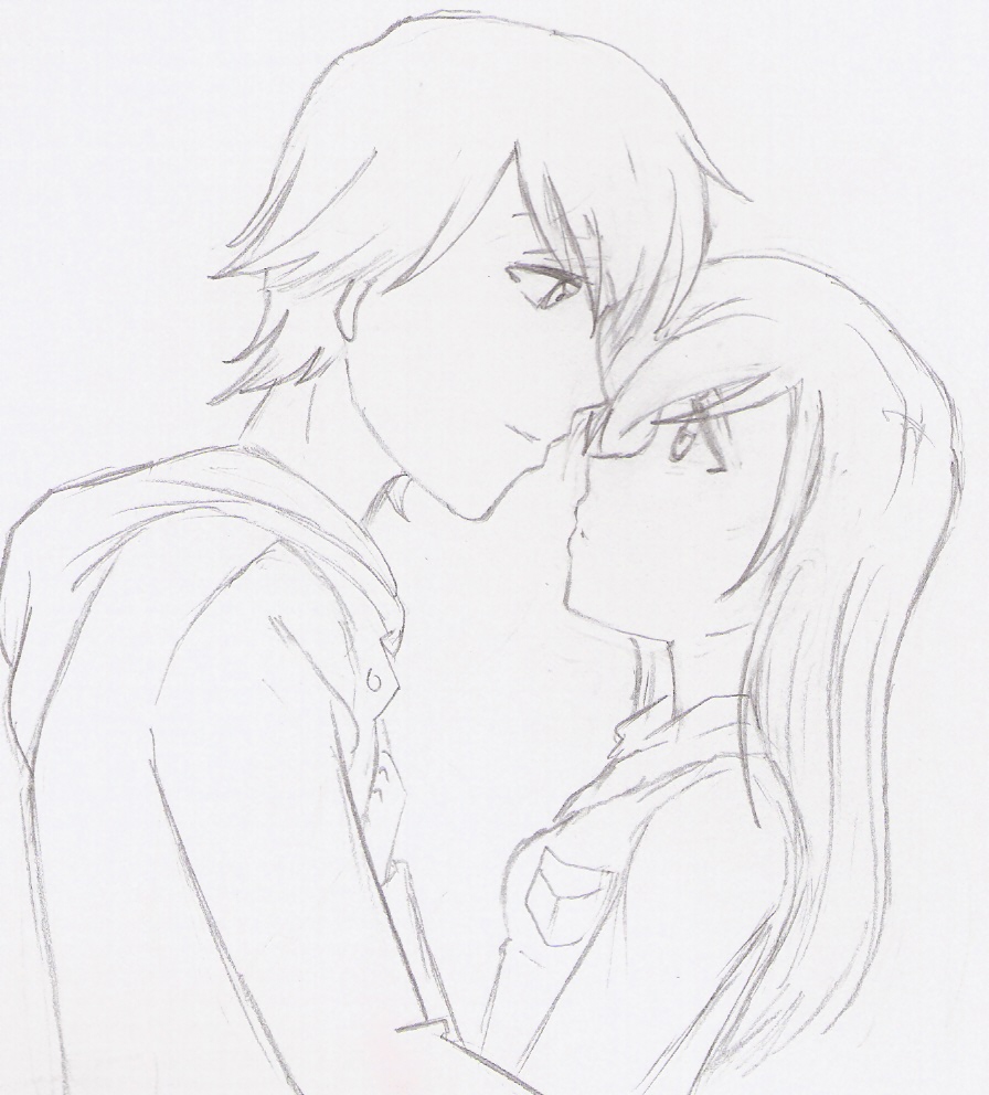 Anime Love Drawings Anime Love Dra Honey