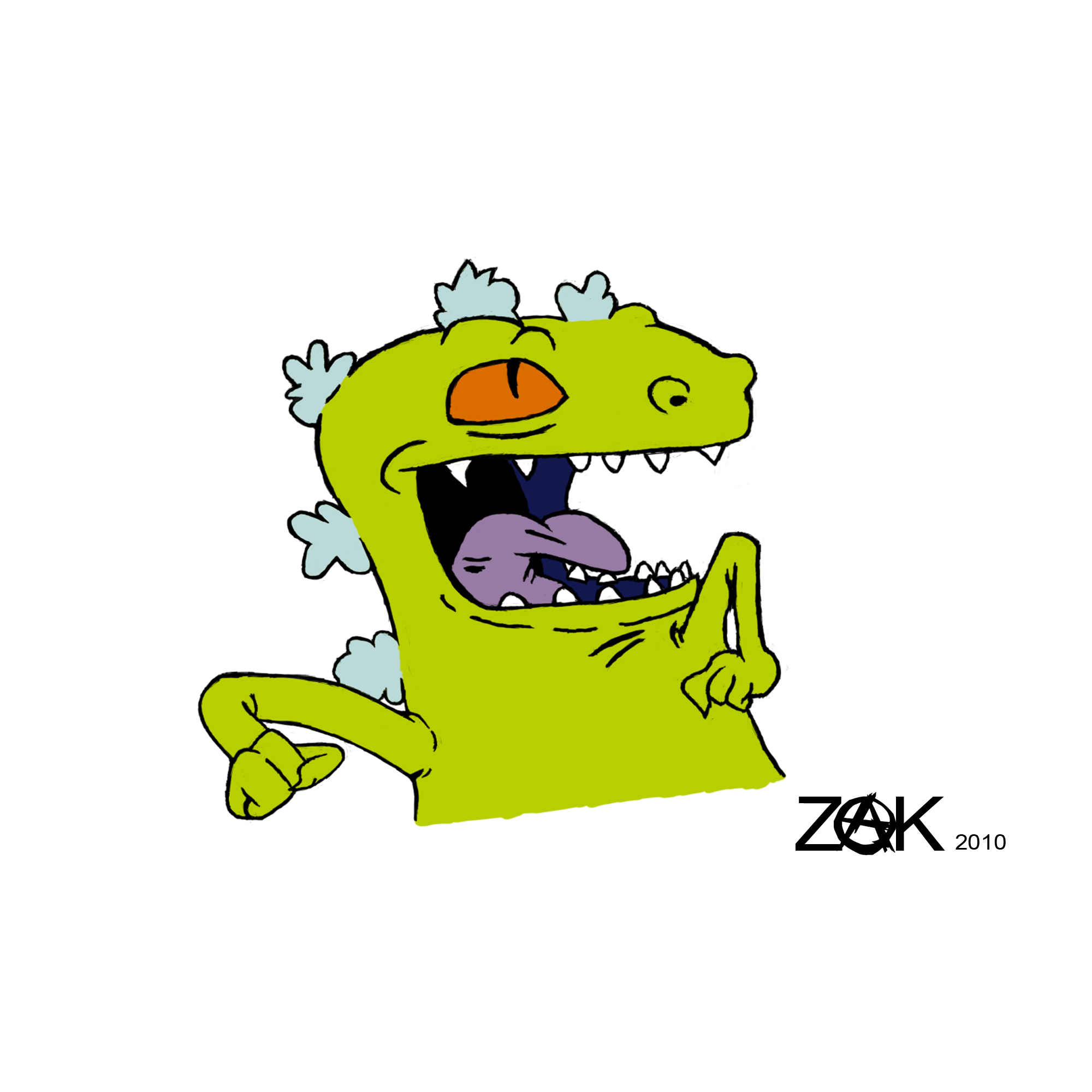 Reptar from the Rugrats by SuperZakk on DeviantArt
