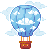 Cloudy Air Balloon - Free Icon by etNoir