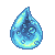 Pixel Water Drop by Kawiku