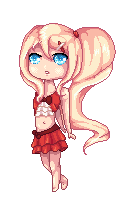 Pixel Doll [Adoptable] by cloudylicious