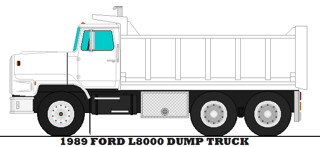 Ford dump truck parts l8000 #8