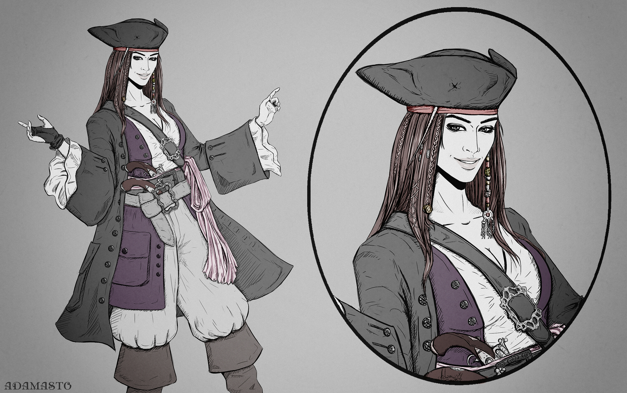 female!Captain Jack Sparrow by AdamaSto on DeviantArt