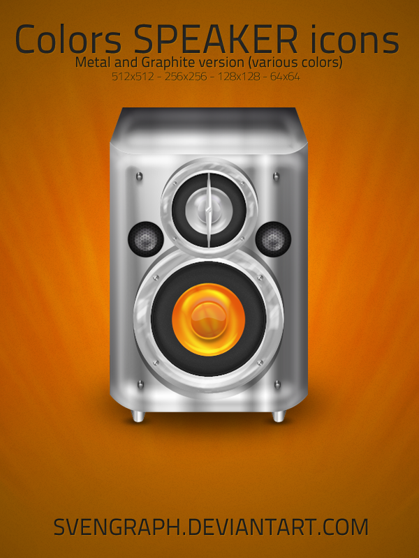 Color Speakers Icon Pack