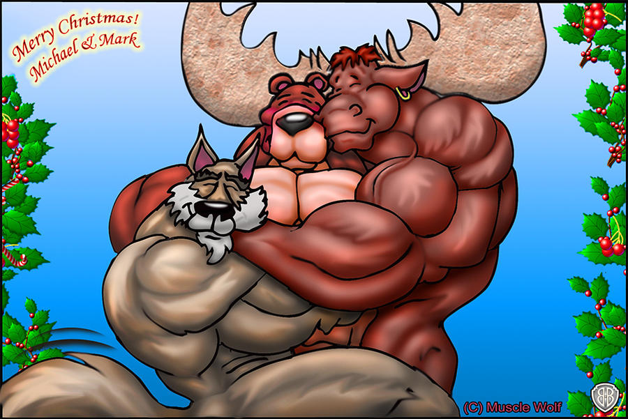Muscle Christmas card by ~Blathering