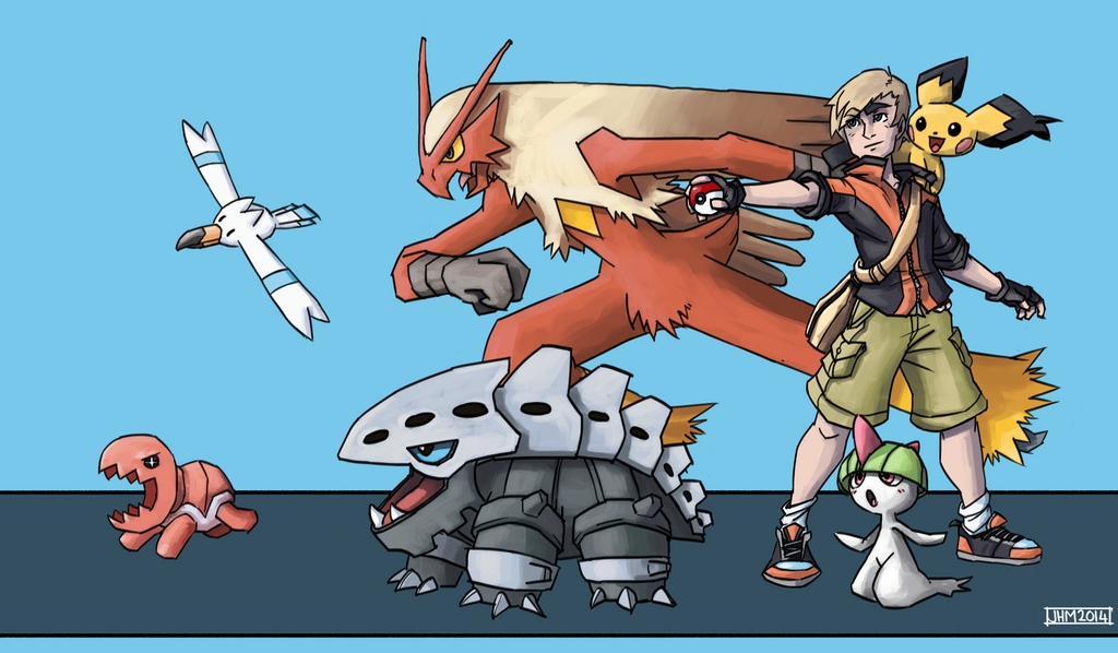 With the release of Omega Ruby, I thought I should draw my team. ) pokemon